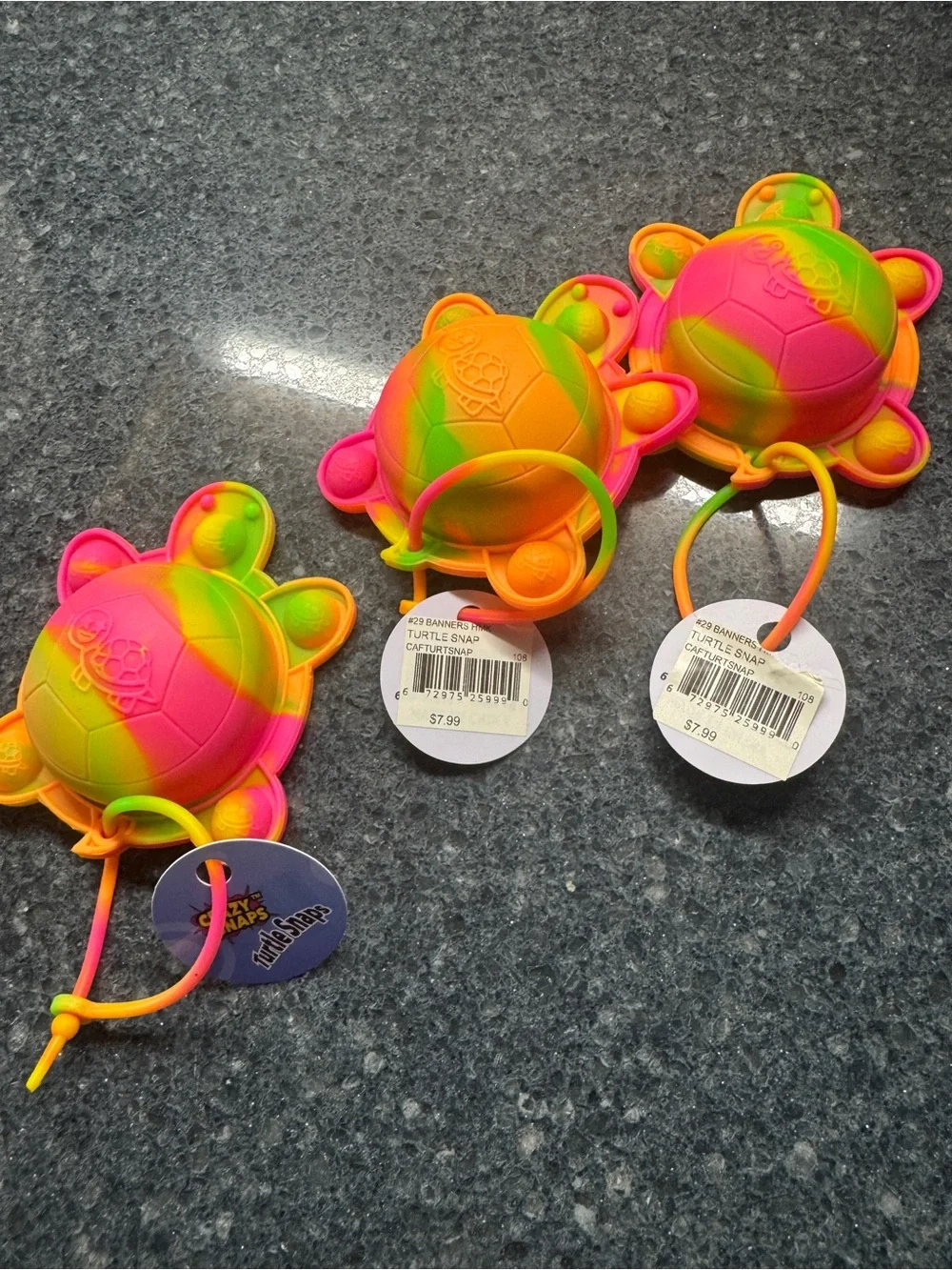 NWT HALLMARK Rainbow Turtle Pop-It Fidget Toy for Kids - Multicolor